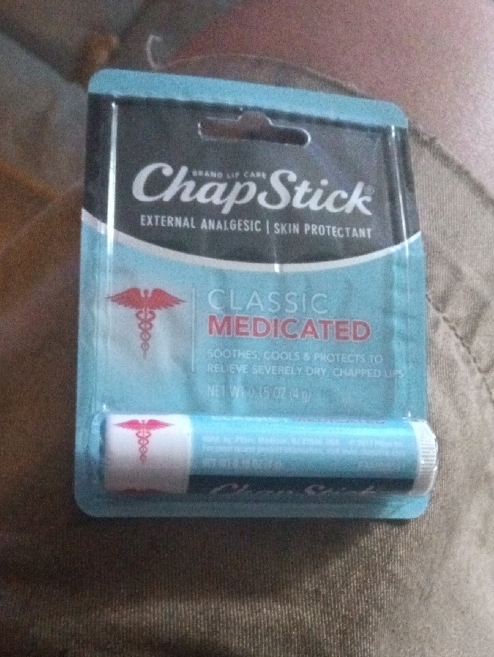 CHAPSTICK CLASSIC MEDICATED SINGLE CHAPSTICK OLD FORMULA SEALED HTF